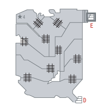 地図：闇の遺跡 [B2]