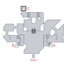地図：闇の遺跡 [F1]