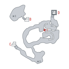 地図：薬草園の洞窟 [B3]